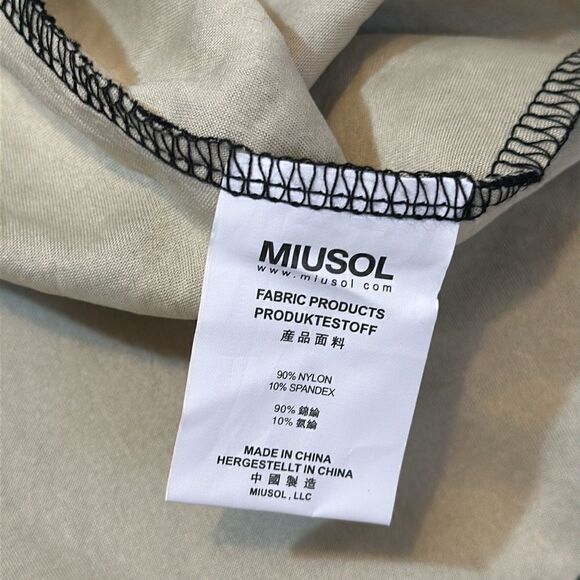 NEW miusol black and nude lace crochet mesh back maxi dress size S - Picture 11 of 12